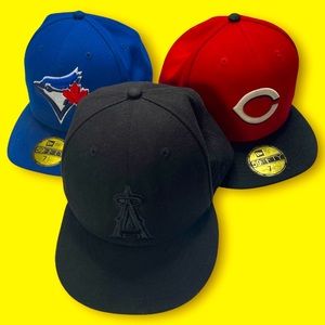 3 Pack New Era Fitted Size: 7 1/2